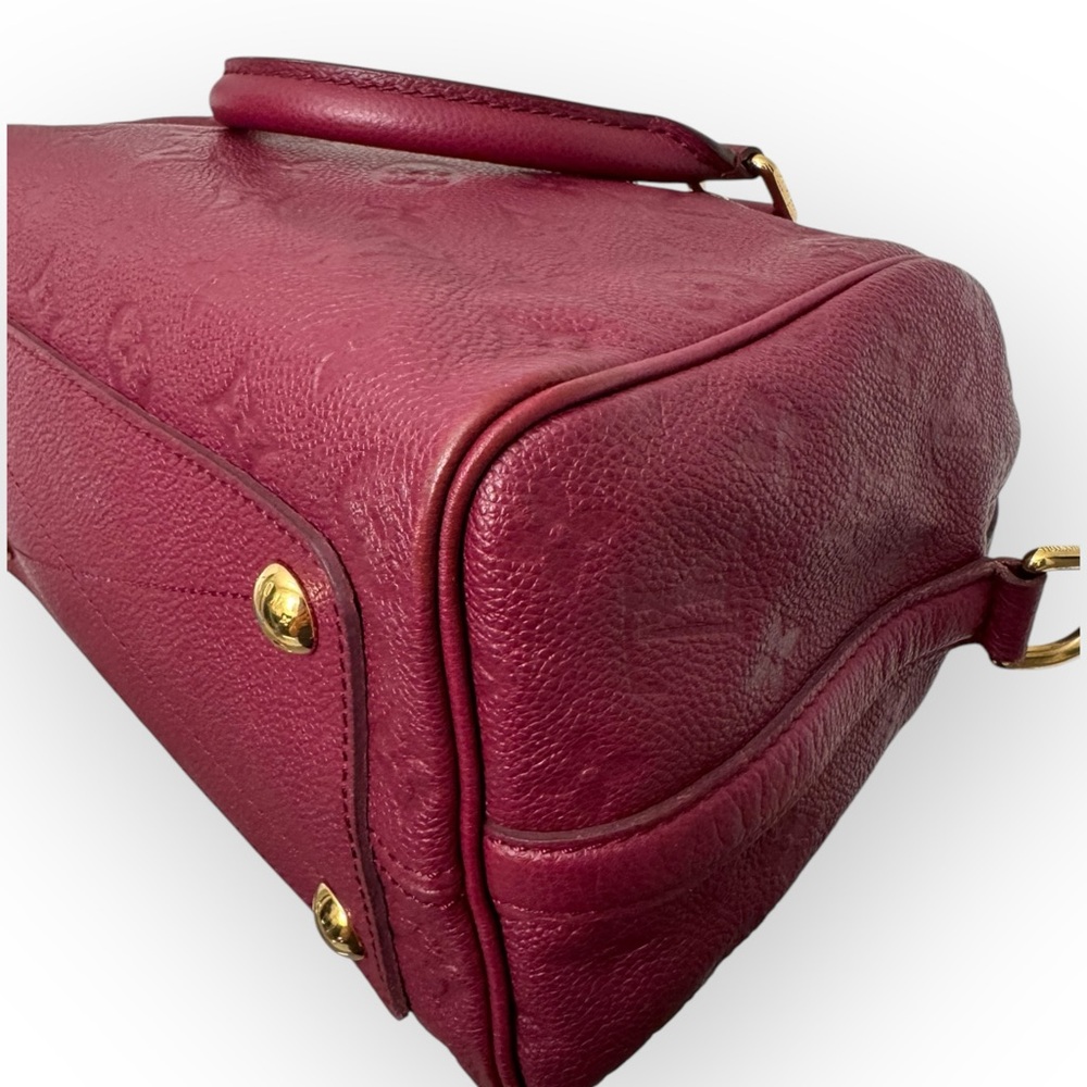 (SOLD) LOUIS VUITTON Empreinte Speedy Bandouliere 25 Two-Way Bag w/COA, Aurore - Picture 9 of 16